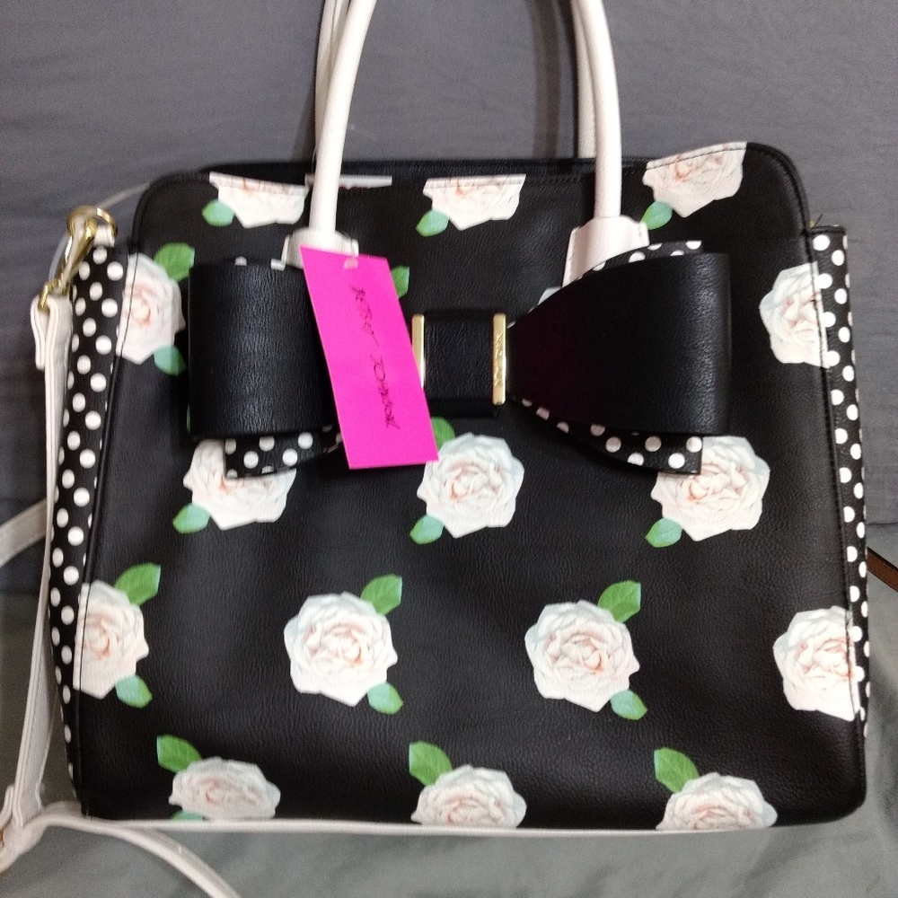 Betsy Johnson floral handbag